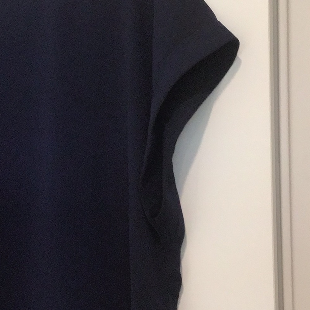 Jones New York Navy Blue Boxy Blouse Size L - Picture 7 of 7